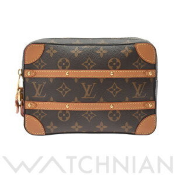 Louis Vuitton Soft Trunk Posh Brown Monogram Canvas Shoulder Bag - Picture 1 of 9